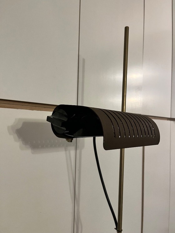 Image 1 of 626/L brown floor lamp, designed by Joe Colombo, Oluce edition, vintage, 1960s-70s, original