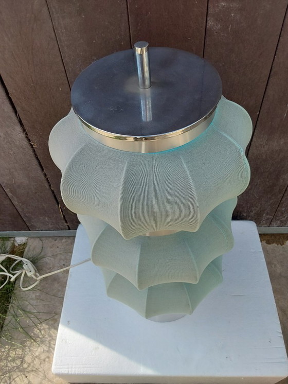 Image 1 of Danese Castiglione Enzo Mari mushroom style type floor lamp space agelamp fabric