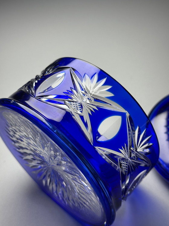 Image 1 of Bonbonnière Val Saint Lambert, modèle 3247/17 par Hubert Fouarge, Belgique, début des années 1900