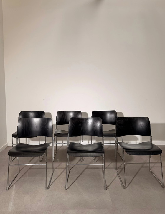 Set of 6 HOWE 40/4 Chairs by David Rowland – Dining chairs (photo 7 of 7)