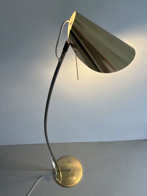Lámpara de pie vintage de latón de IKEA, años 80