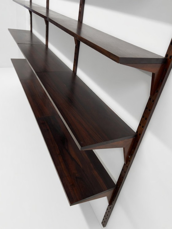 Image 1 of Système Royal Poul Cadovius, étagères murales modulaires en palissandre