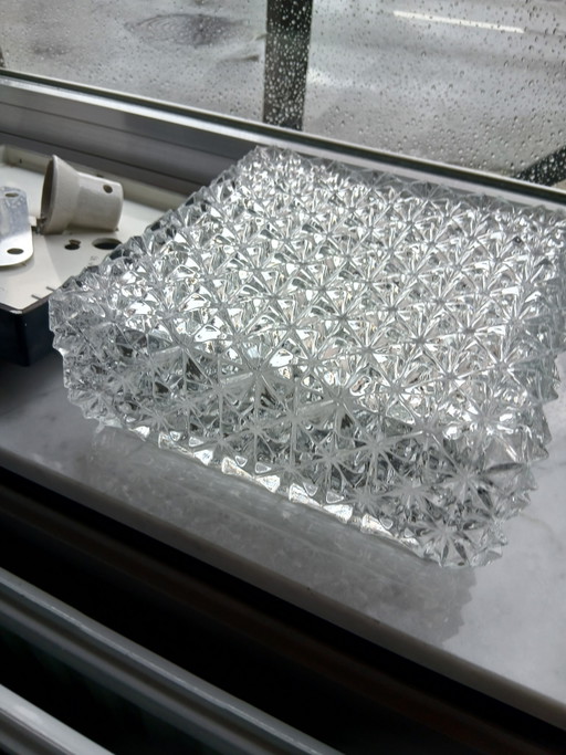 ERCO Leuchten Vintage ice crystal wall or ceiling lamp