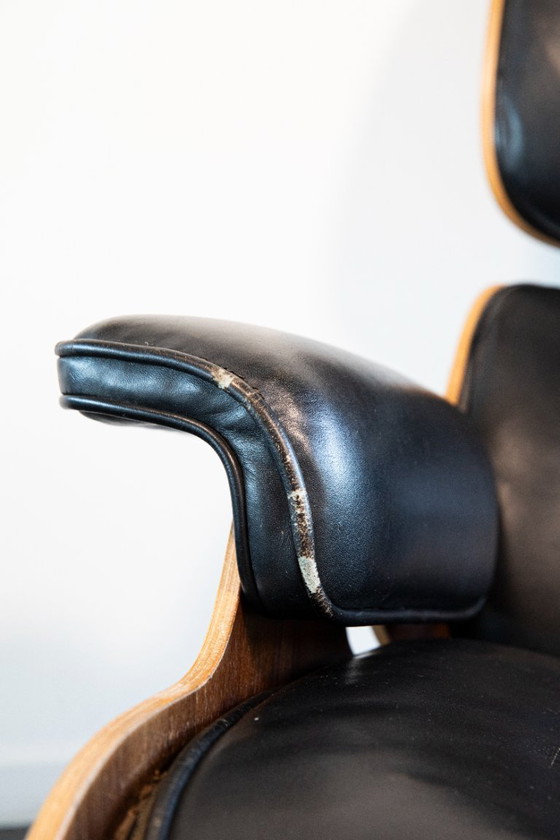 Image 1 of Eames Lounge Chair met bijpassende Ottoman (set)