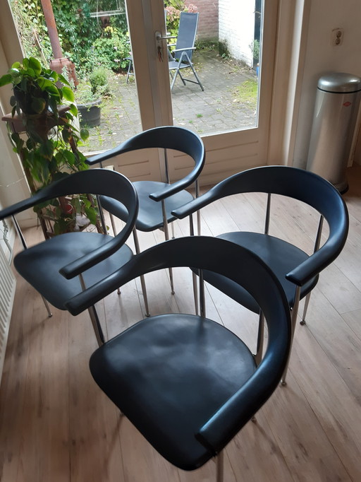 4 sedie Fasem di Giancarlo Vegni & Gianfranco Gualtierot