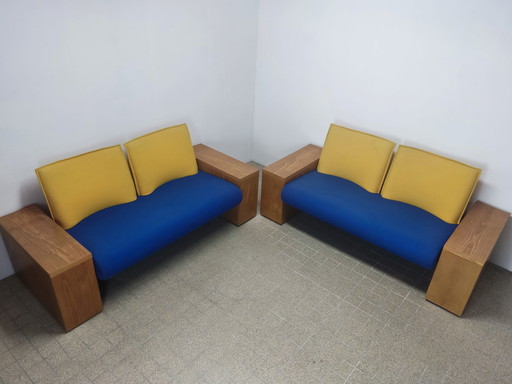 2x Artifort 360 Piazza by Wolfgang CR Mezger Sofa