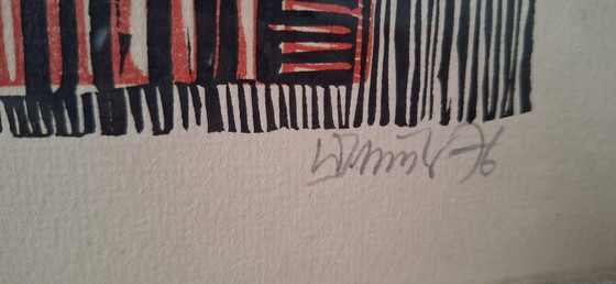 Image 1 of Zwei wunderschöne alte Siebdrucke von Werner Schinko