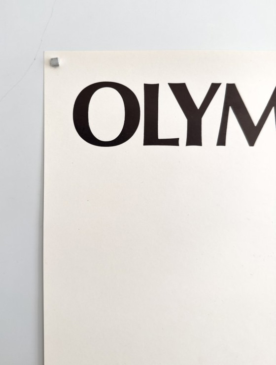 Image 1 of 🏟️ Mischa - Olympische Spelen Moskou 1980 - Originele Vintage Officiële Duitstalige Poster | 99 x 68cm