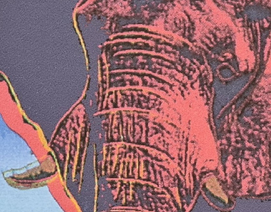 Image 1 of D'après Andy Warhol, Éléphant, années 1980, lithographie