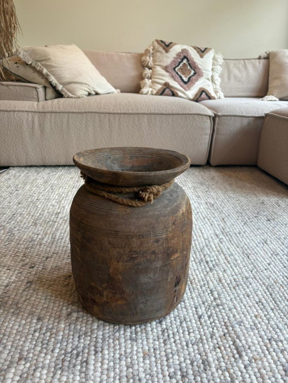 Image 1 of Bellissimo vaso di legno boho