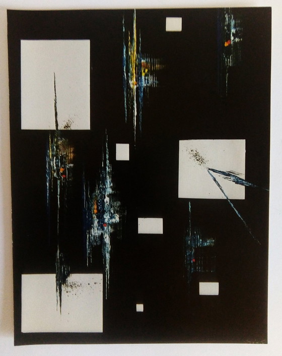 Image 1 of 2x Mario Sinica Italienischer Futurist original Lithographien 1972