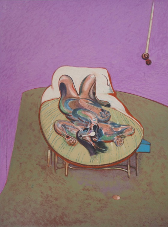 Francis Bacon: Liggende naaktfiguur, lithografieposter – Paper (photo 5 of 5)