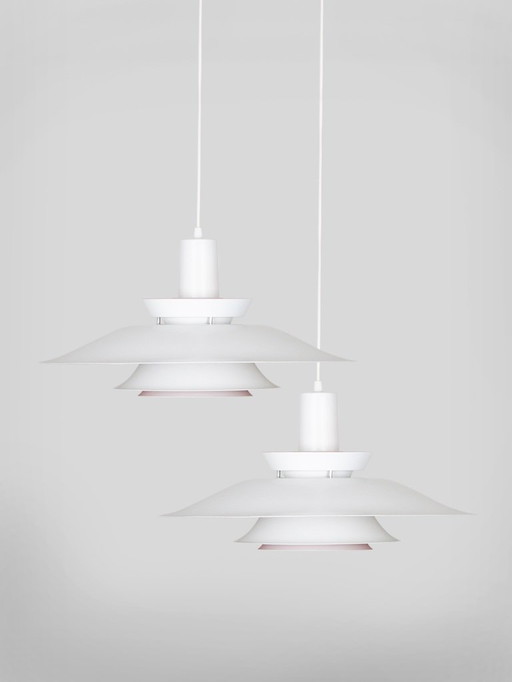 Paire de 2 suspensions danoises vintage des années 1980