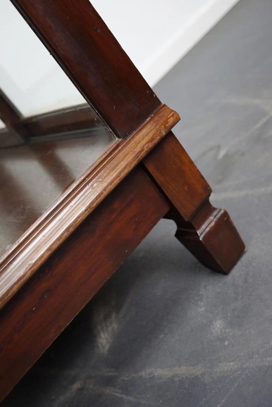 Image 1 of Mahogany museum/shop display case, early 20th century
