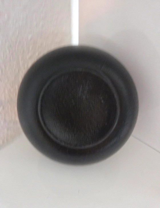 Set of 3 Mid Century Spherical Vases, Various Conditions – Glass (photo 8 of 11)