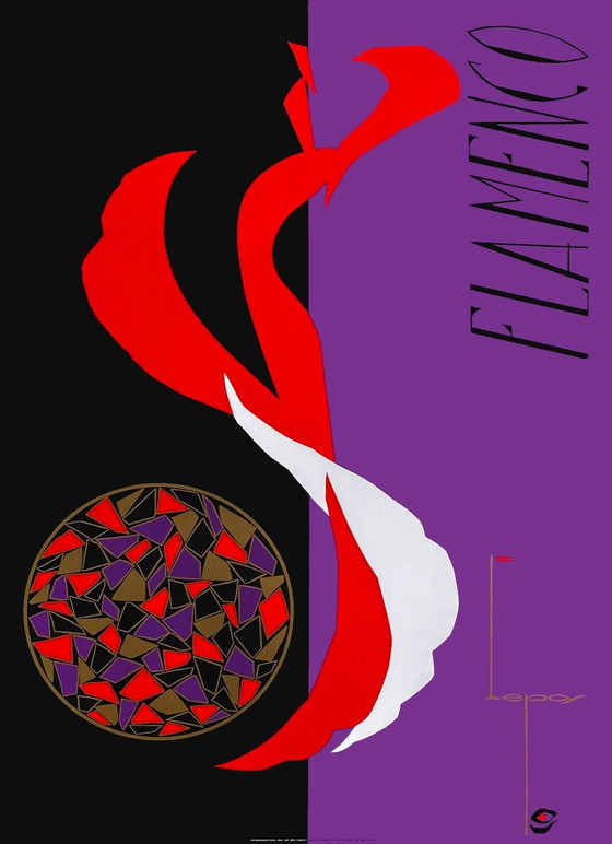 Image 1 of Patrick Boussignac dit LEPAS Flamenco original poster 1990