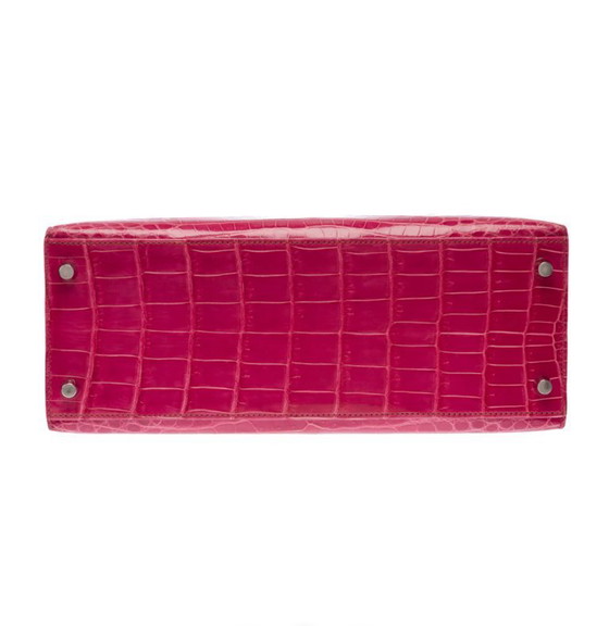 Image 1 of Sac HERMES Kelly 28 en Cuirs exotiques Rose - 103511