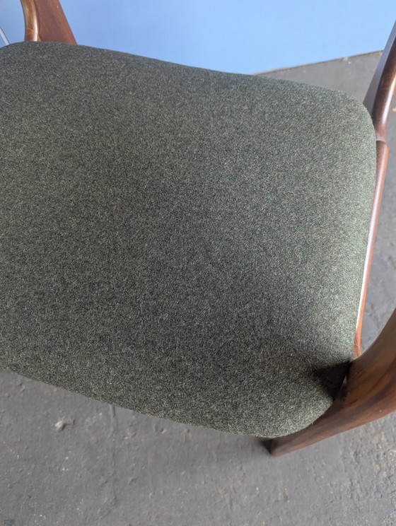 Image 1 of Chaise vintage en teck avec accoudoirs, années 1960