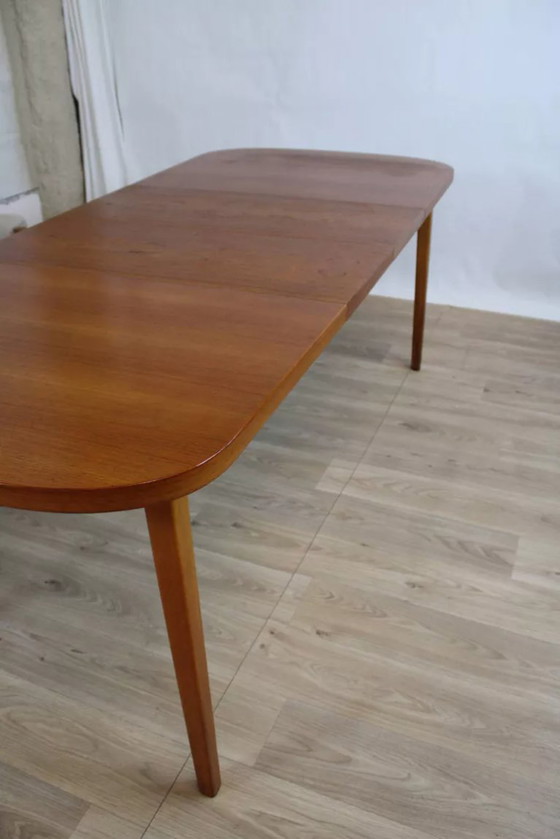 Image 1 of Table à manger scandinave vintage en teck – Suède, 1960