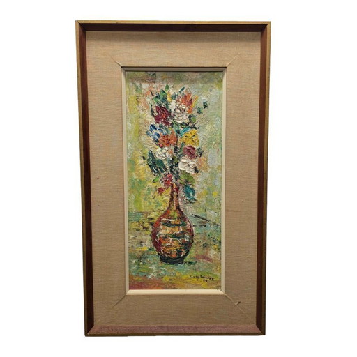 Cuadro de flores vintage Pansy Schenck