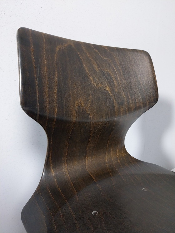 Image 1 of 10 x Vintage Vanerum Pagholz Stoelen, Jaren 60 - 70