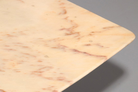 Image 1 of Marble Italy in the Style of Gio Ponti Coffee Table Metal Brass, 1960s