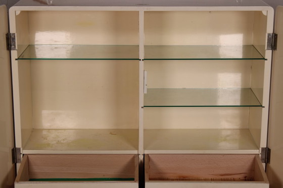 Image 1 of Pauly Fulda wall-mounted cabinet – Vintage Space Age medicine cabinet 1950s–70s, lockable