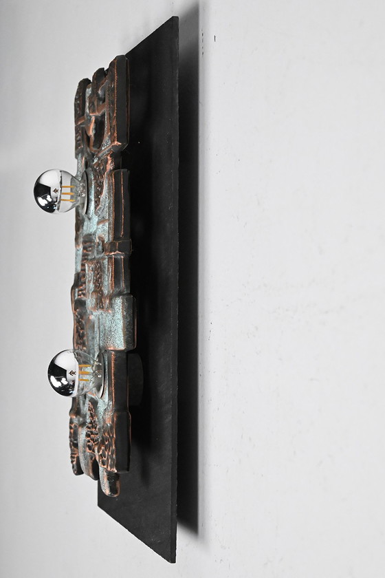 Image 1 of Brakelmann & Becker Brutalistische keramieken wandlamp