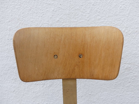 Image 1 of Sedia da scrivania girevole, anni '50, legno, WstaEb