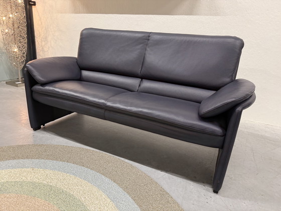 Image 1 of Leolux Catalpa Sofa, 2,5-Sitzer, Senso-Leder, Dunkelblau