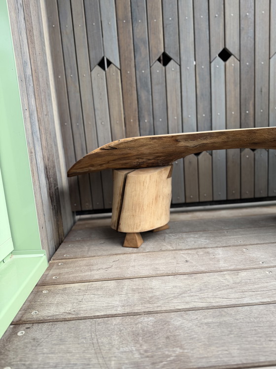 Image 1 of Boomstam hoek bankje