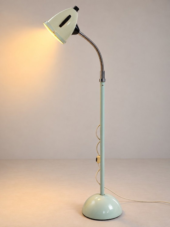 Hanau Medical Floor Lamp, New Old Stock, Germany, 1950s/60s, Floor lights, Metal, Grey (photo 3 of 8)