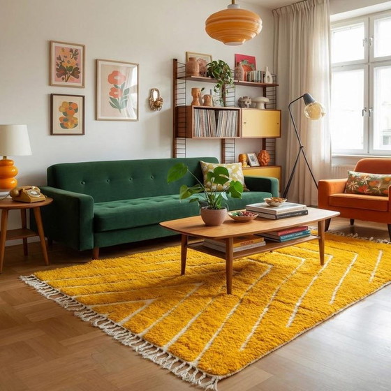 Image 1 of Authentic handwoven Berber rug, 200x300 cm