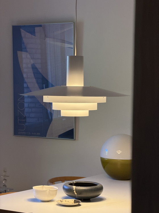 Image 1 of Lampe à suspension design danois Fog & Mørup modèle Karlebo pour Poulsen