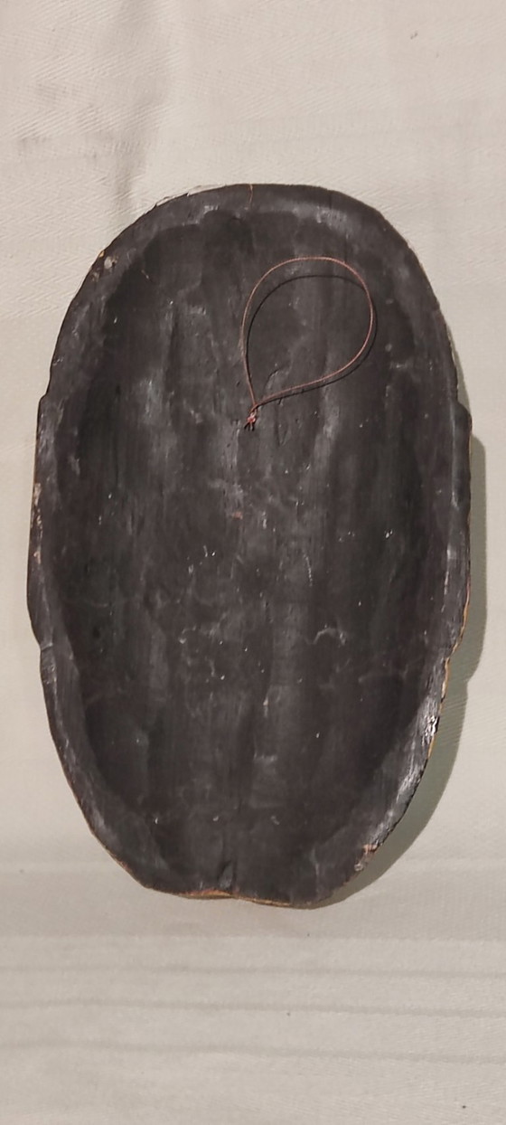 Image 1 of Maschera etnica in legno intagliato - Home decor vintage stile asiatico indonesiano