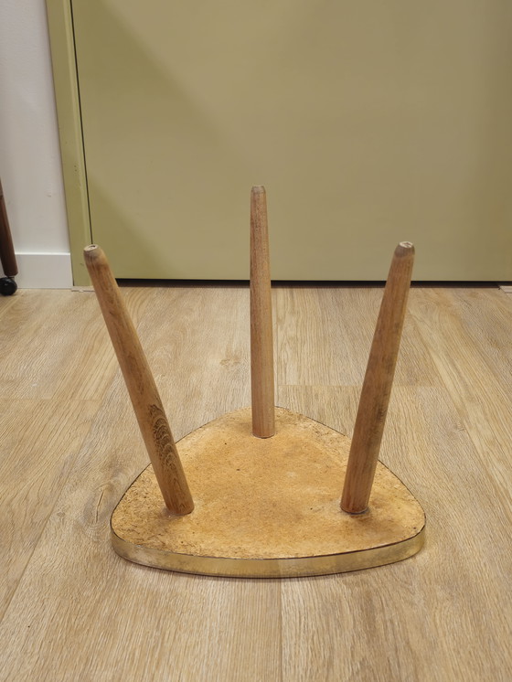 Image 1 of Vintage Plantentafeltje Tafeltje Bijzettafeltje Tafel Roze