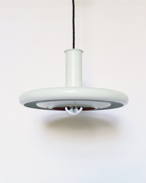 Vintage Danish Hanging Lamp 'Optima' from Fog & Mørup – hanglampen, Metal