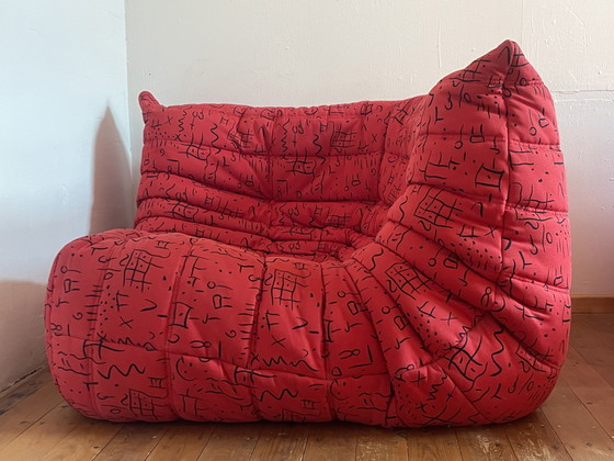 Image 1 of 1993 Ligne Roset Togo 2-Seater & Corner Set – 20th Anniversary