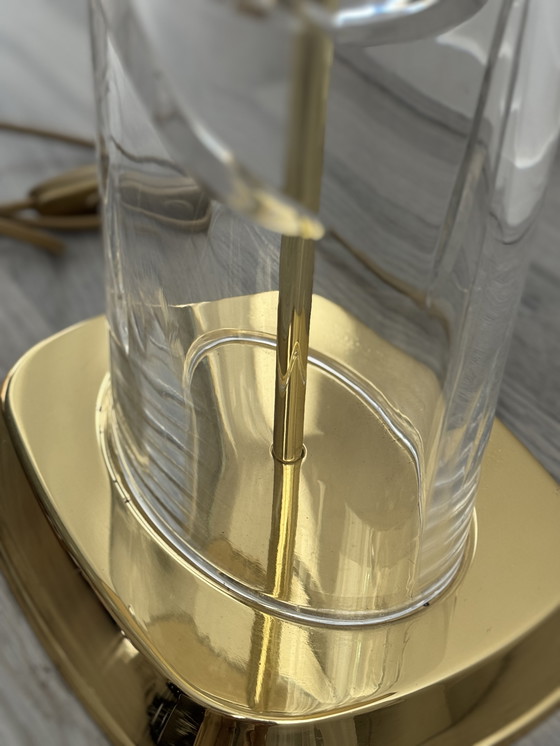 Image 1 of Lampada in vetro in stile Regency con elementi dorati