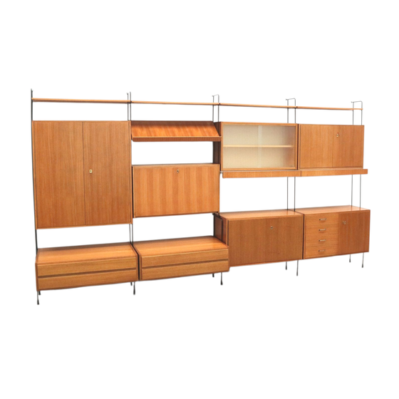 Image 1 of Vintage Omnia wall system designed by Ernst Dieter Hilker in the 1960s
