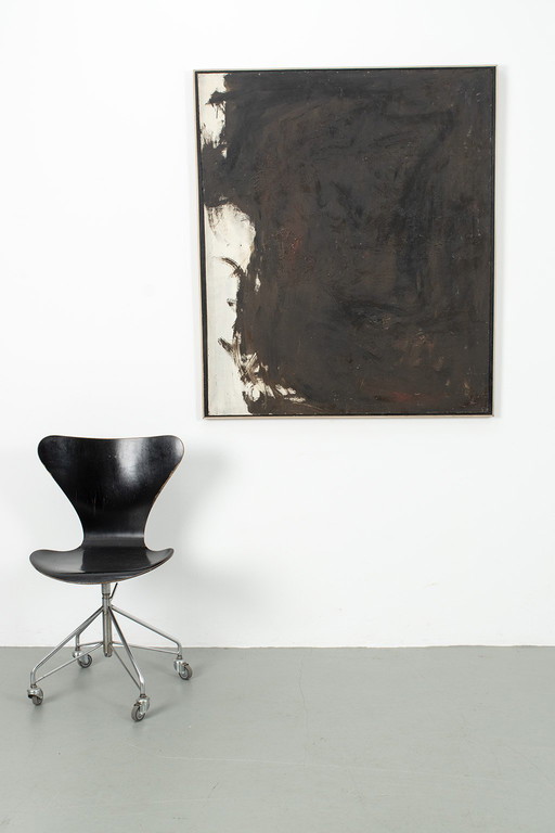 Abstract expressionist painting by Scholz