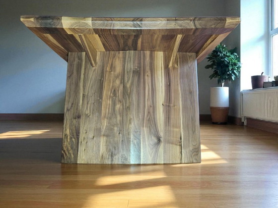 Image 1 of Danish design solid american walnut dinner table