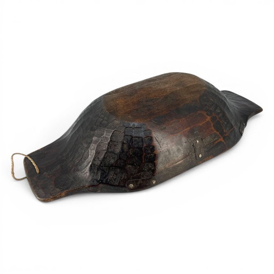 Image 1 of Antike handgeschnitzte Holzmulde / Primitive Wabi-Sabi Schale