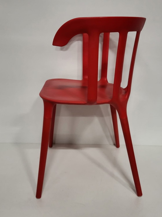 Image 1 of 3X chaises Ikea Ps 2012 Vintage, Rouge