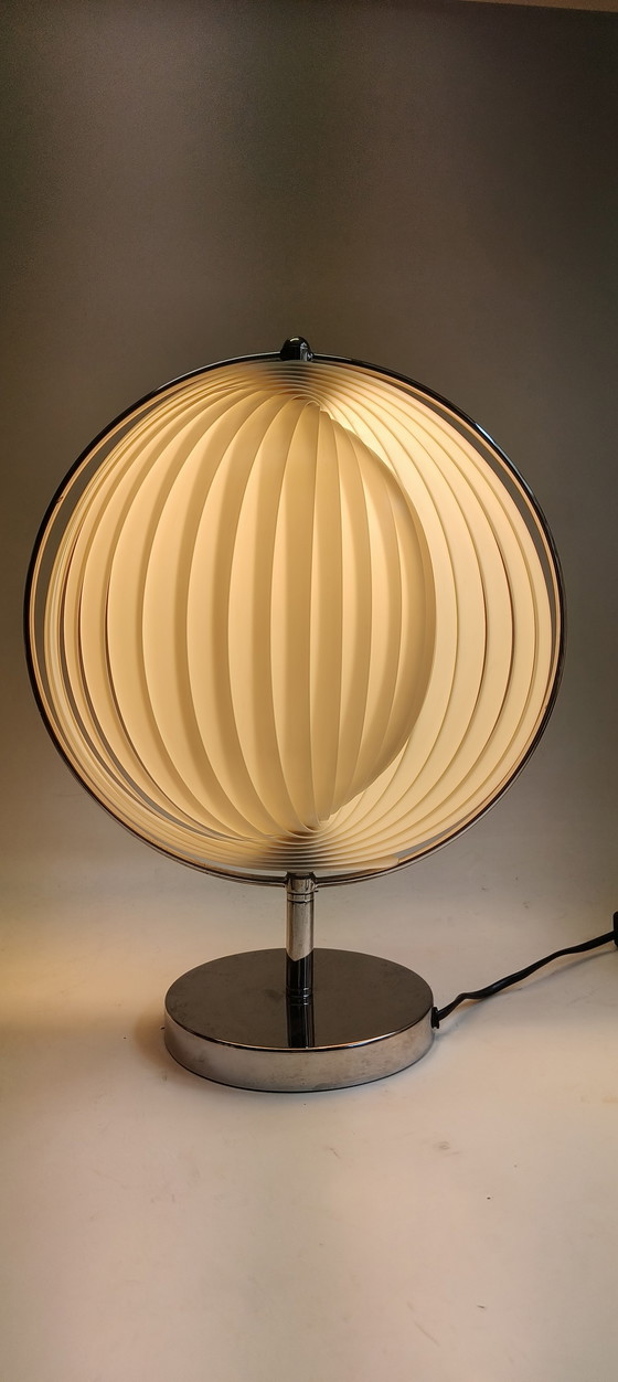 Image 1 of Kare design years vintage moon slat table lamp verner Pantone style