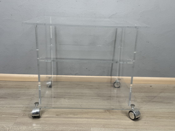 Image 1 of Tavolino laterale in acrilico del 1980