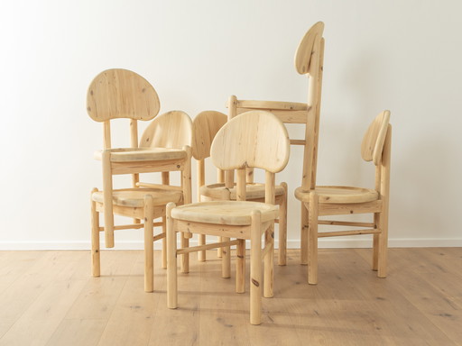 6x Eetkamerstoelen in de stijl van Rainer Daumiller