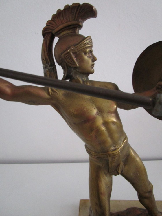 Image 1 of Beeldhouwwerk "Griekse krijger"