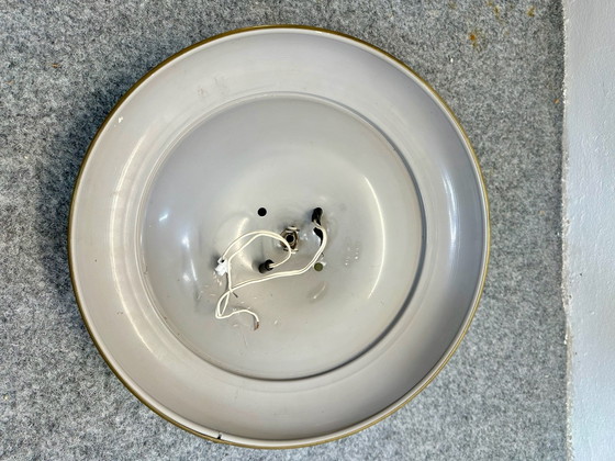 Plafonnier vintage style Gio Ponti Rockabilly années 40 50, Métal, mint (photo 3 sur 13)