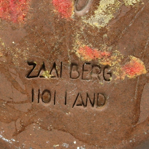 Zaalberg Holland - 2 large hand-formed earthenware vases - 1960s